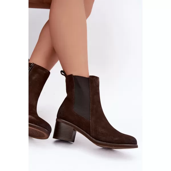 Dámské chelsea boty VINCEZA 133105 CHOCOLATE 