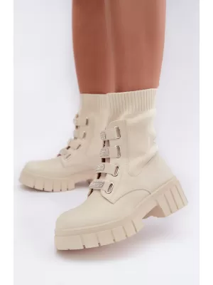 Dámské kotníkové boty BOTO LQ-58 BEIGE