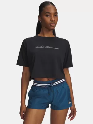 Dámské triko UNDER ARMOUR W WM CROP SS 6010588-001 ČERNÁ