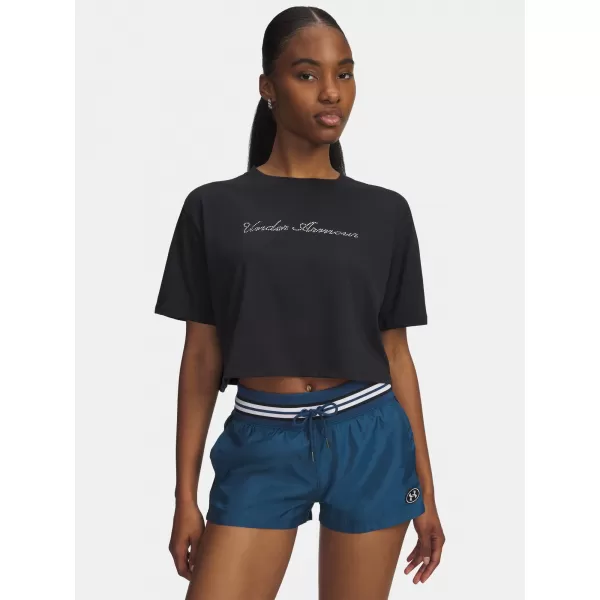  Dámské triko UNDER ARMOUR W WM CROP SS 6010588-001 ČERNÁ 