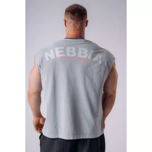  Pánské tílka NEBBIA OLYMPIA MUSCLE COVER 947 LIGHT GREY 