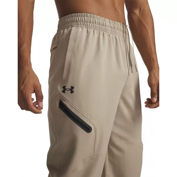  Pánské tepláky UNDER ARMOUR UA UNSTOPPABLE WOVEN JOGGER 1388823-299 HNĚDÁ 