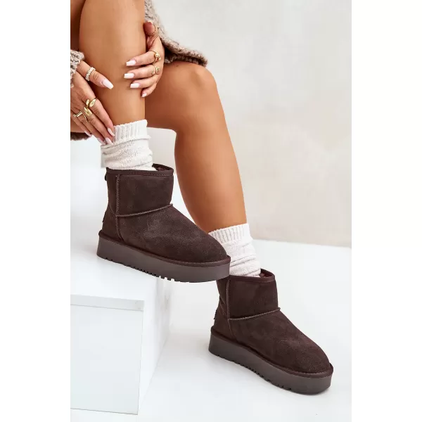  Dámské sněhule BOTO NN605 BROWN 