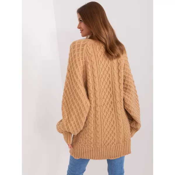  Dámský svetr WOOL FASHION ITALIA AT-SW-2367-2.64P CAMEL 