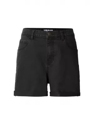 Dámské kraťasy URBAN CLASSICS TB8371 BLACK WASHED