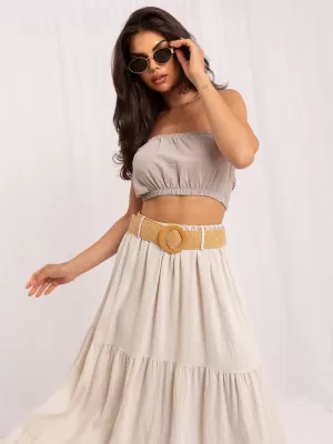 Dámská sukně ITALY MODA MO-SD-25013.48 LIGHT BEIGE