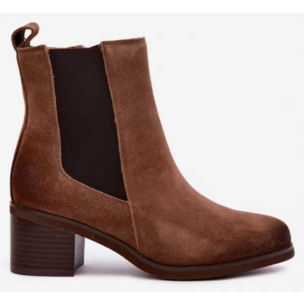  Dámské chelsea boty VINCEZA 133105 CAMEL 
