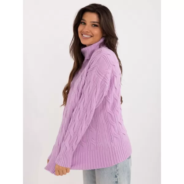  Dámský svetr WOOL FASHION ITALIA AT-SW-23445.00 BRIGHT PURPLE 
