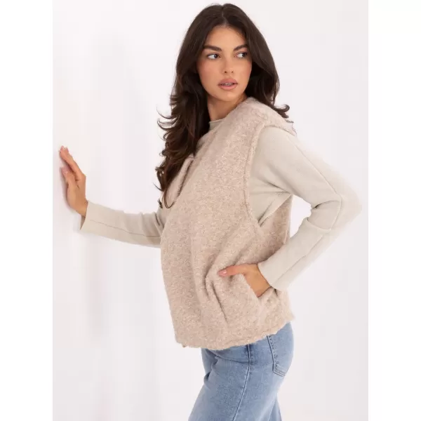  Dámská vesta RUE PARIS IT-KZ-FL9622.29P LIGHT BEIGE 