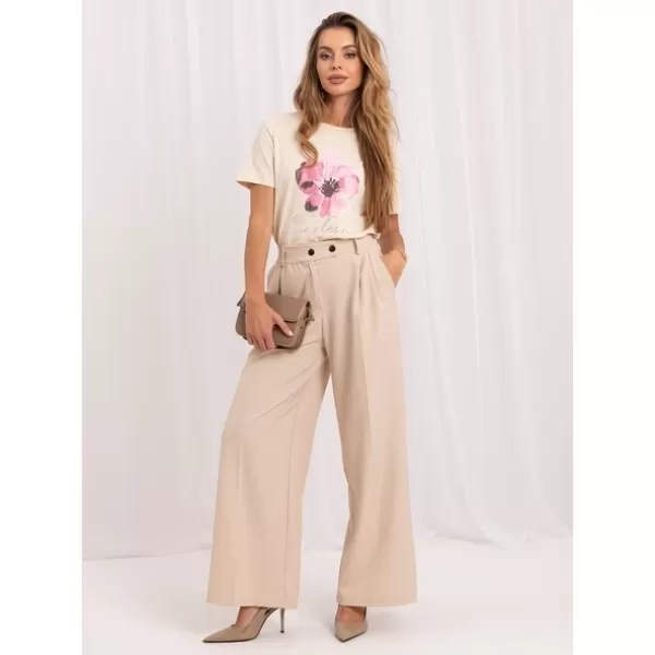  Dámské tričko RUE PARIS RV-TS-A1521.86 LIGHT BEIGE 