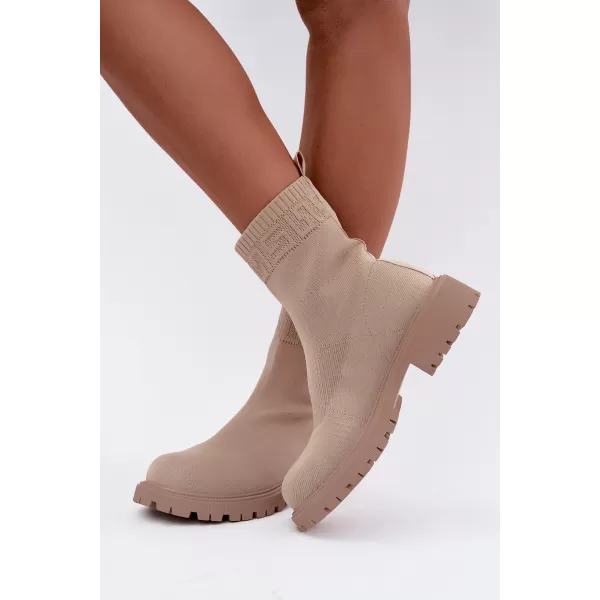  Dámské kotníkové boty BOTO LQ-50 BEIGE 