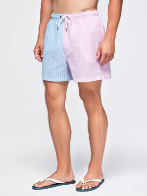 Pánské kraťasy OMBRE OM-SRSS-0215 BLUE AND PINK