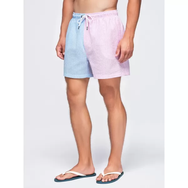  Pánské kraťasy OMBRE OM-SRSS-0215 BLUE AND PINK 