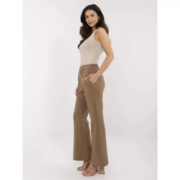  Dámské kalhoty ITALY MODA DHJ-SP-20518.12 LIGHT BROWN 