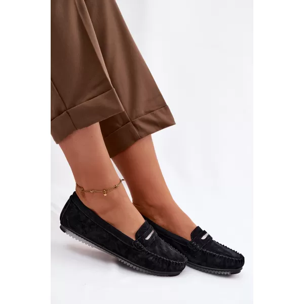  Dámské mokasíny S.BARSKI LR61-7029 BLACK 