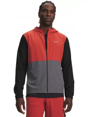 Pánská bunda UNDER ARMOUR UA VELOCITI HOODED JACKET 6015111-009 ČERNÁ