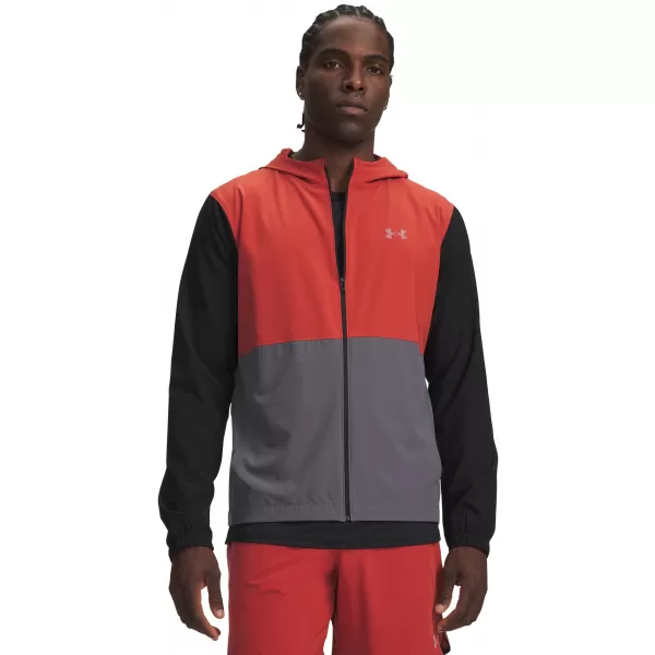  Pánská bunda UNDER ARMOUR UA VELOCITI HOODED JACKET 6015111-009 ČERNÁ 