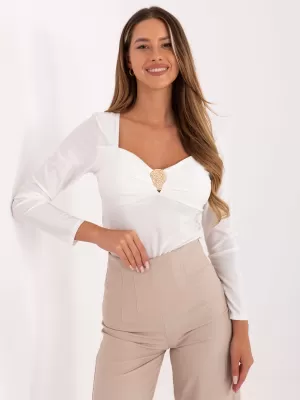 Dámská halenka ITALY MODA IT-BZ-21629.82 WHITE