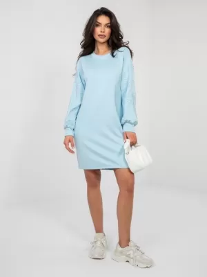 Dámské šaty RUE PARIS RV-SK-A1064.09 LIGHT BLUE
