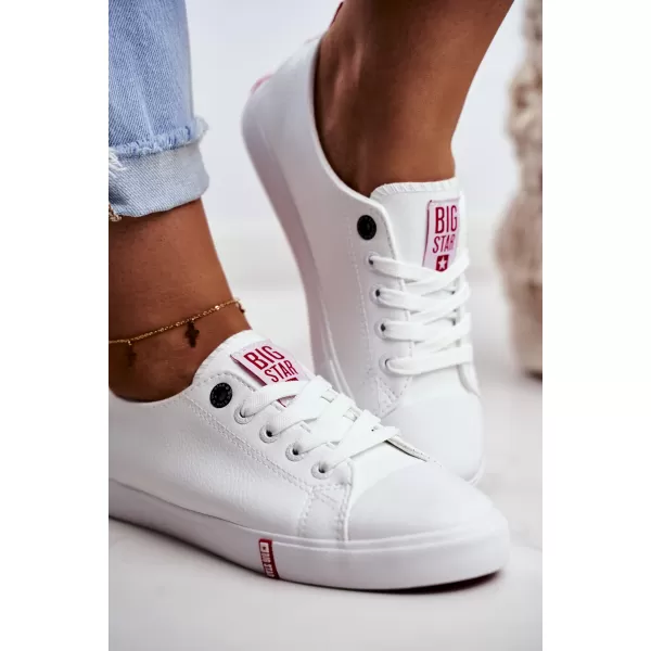  Dámské tenisky BIG STAR SHOES GG274005 WHITE/RED 