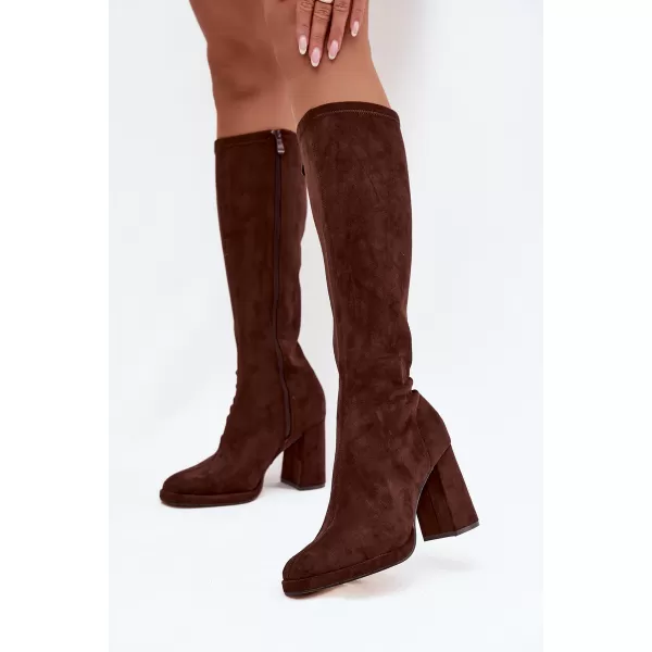  Dámské kozačky BOTO NN634 BROWN 