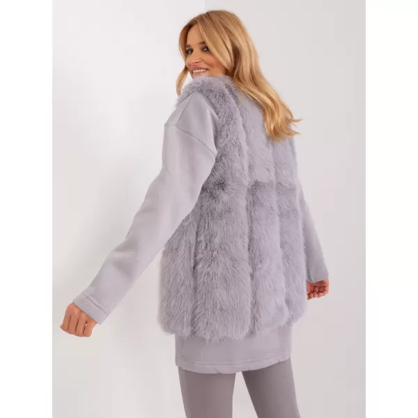  Dámská vesta WOOL FASHION ITALIA AT-KZ-2368.00P GRAY 