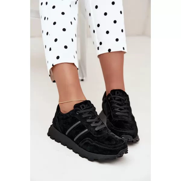  Dámské tenisky D&A LR62-7101 BLACK 
