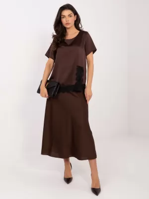 Dámská halenka ITALY MODA MI-BZ-3297.28 BROWN