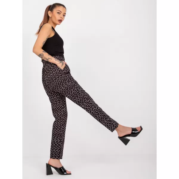  Dámské kalhoty ITALY MODA DHJ-SP-12787.07P NOIRE 