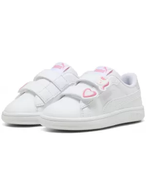 Dětské tenisky PUMA SMASH 3.0 BADGES V INF 397287-07 PUMA WHITE/MAGIC ROSE