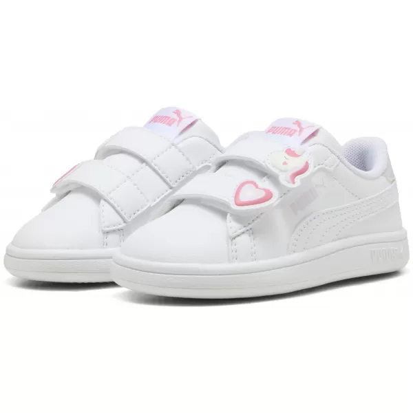  Dětské tenisky PUMA SMASH 3.0 BADGES V INF 397287-07 PUMA WHITE/MAGIC ROSE 