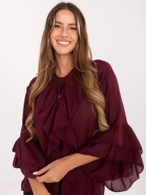 Dámská halenka ITALY MODA MI-KS-92330.07 BURGUNDY