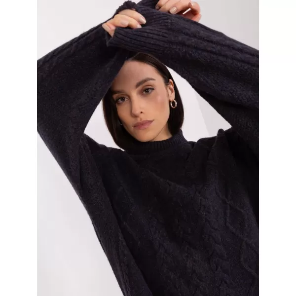  Dámský svetr WOOL FASHION ITALIA AT-SW-2355-2.30X NOIRE 