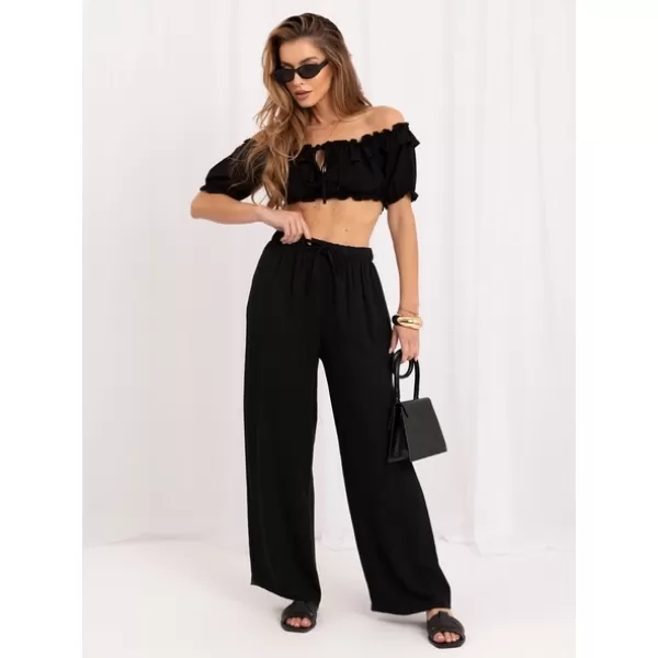  Dámské kalhoty FACTORY PRICE CS-SP-LPH2532.09P BLACK 