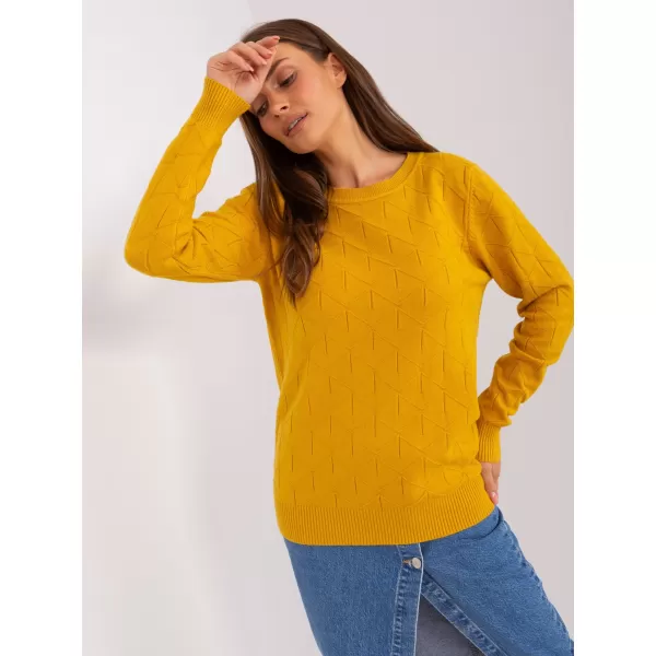  Dámský svetr WOOL FASHION ITALIA AT-SW-232901.25X DARK YELLOW 