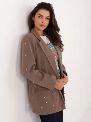 Dámské sako ITALY MODA IT-MA-18365.97 DARK BEIGE