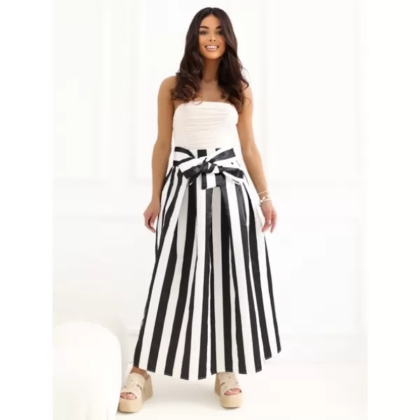  Dámská sukně FACTORY PRICE IT-SD-97576-1.18P WHITE/BLACK 