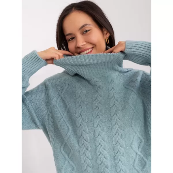  Dámský svetr WOOL FASHION ITALIA AT-SW-2355-2.30X MINT 