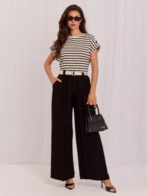Dámské kalhoty RUE PARIS IT-SP-10358.16 BLACK
