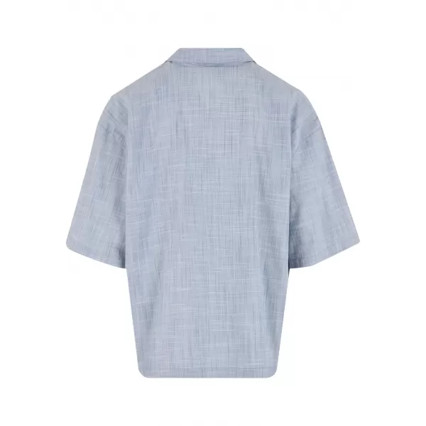  Pánská košile URBAN CLASSICS TB7562 LIGHTBLUE/WHITE 