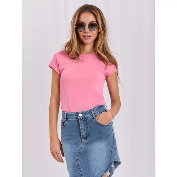  Dámské tričko RUE PARIS RV-TS-A1442.15 PINK 