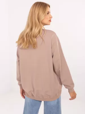 Dámská mikina BASIC FEEL GOOD RV-BL-5185.79P DARK BEIGE