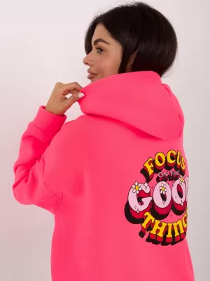 Dámská mikina FACTORY PRICE MJ-BL-H2503.70 FLUO PINK