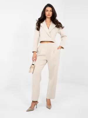 Dámský komplet RUE PARIS IT-KMPL-22255.20 BEIGE