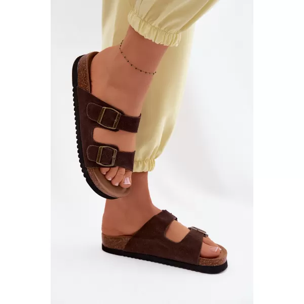  Dámské pantofle BOTO 2832 BROWN 
