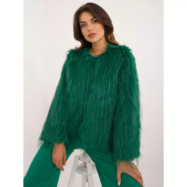  Dámská bunda WOOL FASHION ITALIA AT-KR-2359.96P GREEN 