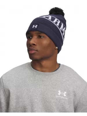Pánská čepice UNDER ARMOUR M HALFTIME POM BEANIE 1386634-411 MODRÁ