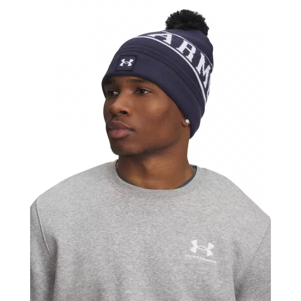 Pánská čepice UNDER ARMOUR M HALFTIME POM BEANIE 1386634-411 MODRÁ 