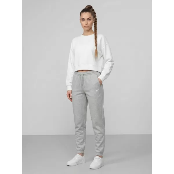  Dámské kalhoty 4F 4FWMM00TTROF1658 COLD LIGHT GREY MELANGE 