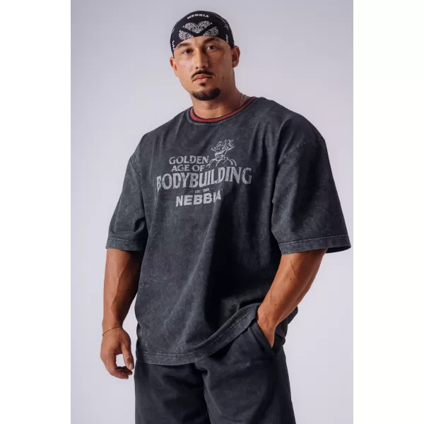  Pánské trička NEBBIA OLYMPIA HEAVYWEIGHT COTTON 941 BLACK 